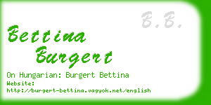 bettina burgert business card